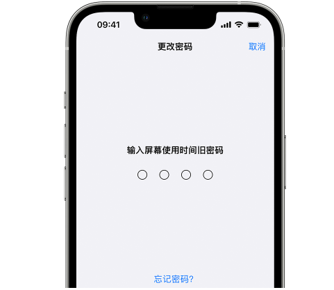 邹平iPhone屏幕维修分享iPhone屏幕使用时间密码忘记了怎么办 